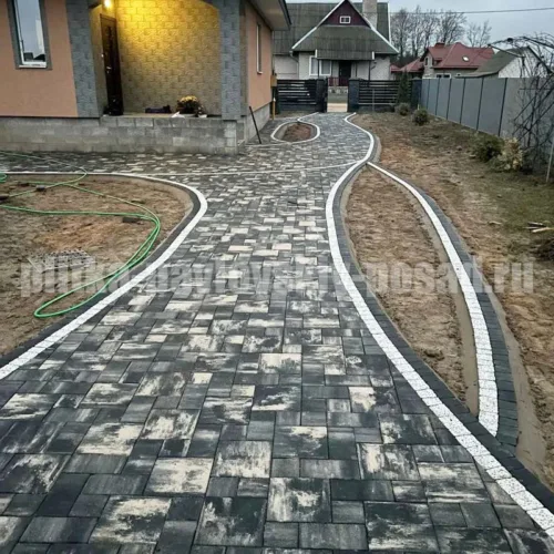 укладка тротуарной плитки картинка 19