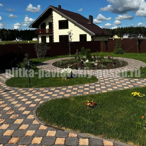 укладка тротуарной плитки картинка 25