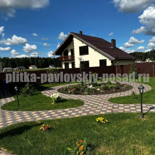 укладка тротуарной плитки картинка 26