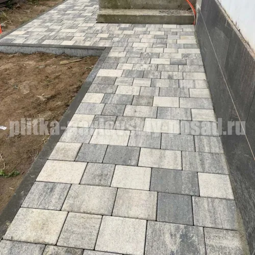 укладка тротуарной плитки картинка 29